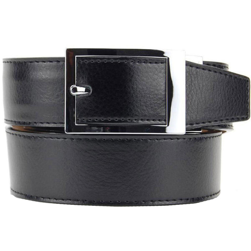 [넥스트 벨트] 경찰 및 경호관 사복 근무자용 케쥬얼 벨트 NexBelt PreciseFit Classic Micro Adjustment Ratcheting Leather Dress Belt (Color: Black w/ Chrome Buckle) 벨트, 경호, 허리, 바지, 넥스트, next